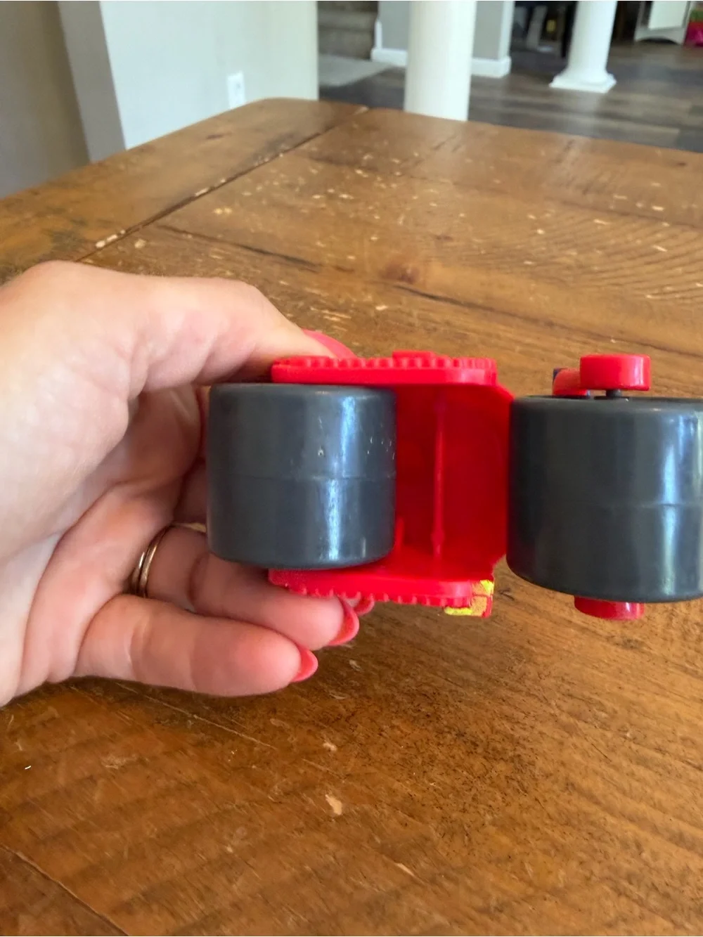 Fisher Price Little People red bicycle as is
